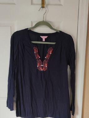 Lily Pulitzer Light Cotton Top Size Small